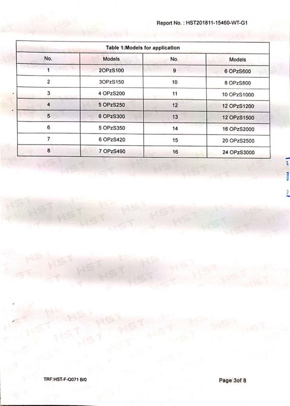 Lead acid test report